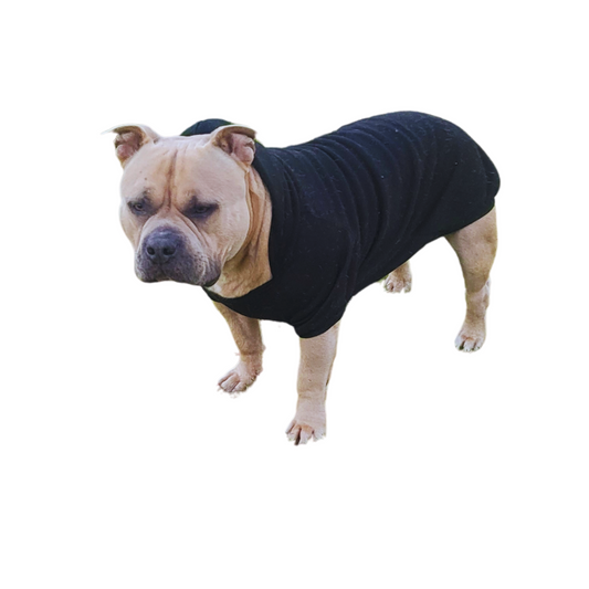 BLACK Dog jumper with Hoody